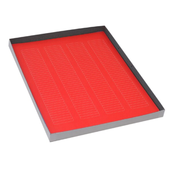 Cryo Label Laser Sheets  38x6mm for Microplates Red
